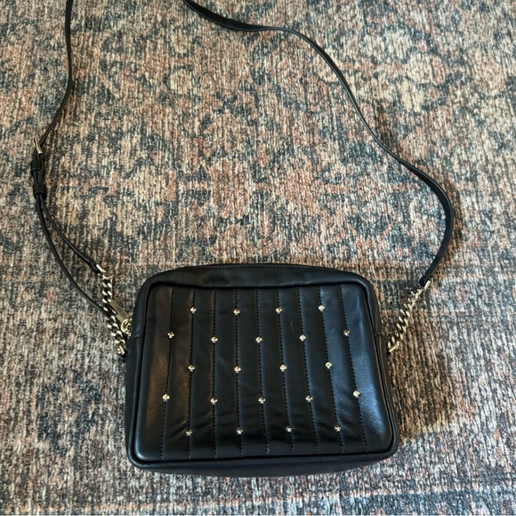 Kate Spade New York Amelia Studded Medium Camera Bag Quilted Black - Picture 3 of 13